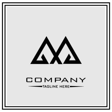 soyut logo tasarımı, siyah ve beyaz geometrik teknoloji simgesi