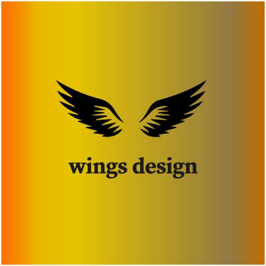 kanat logo vektörleri illüstrasyon sembolü tasarımı