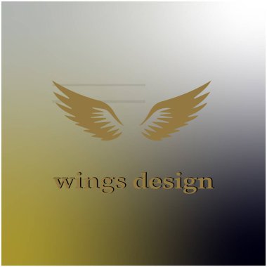 kanat logo vektörleri illüstrasyon sembolü tasarımı