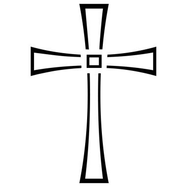 Hıristiyan dini simge vektör illüstrasyonu