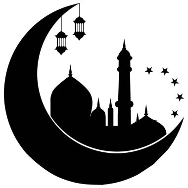 Cami simgesi vektörleri illüstrasyon sembolü tasarımı