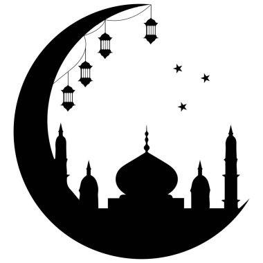 Cami simgesi vektörleri illüstrasyon sembolü tasarımı
