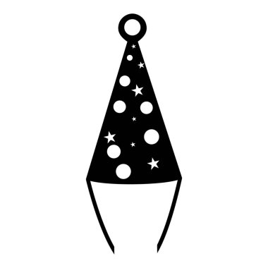Doğum günü şapkası simgesi vektörleri illüstrasyonu