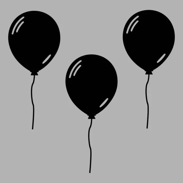 balon süsleme ikonu vektörleri çizimi