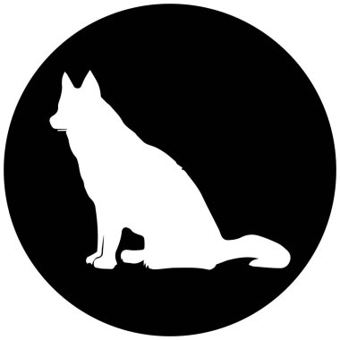 Kurt hayvan ikonu vektörleri illüstrasyon sembolü tasarımı