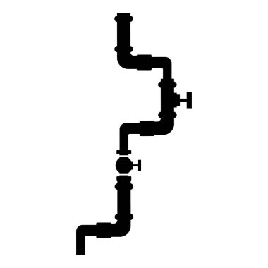 boru bağlantı simgesi vektörleri illüstrasyon sembolü tasarımı