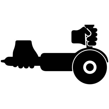 el öğütme makinesi simge vektörleri illüstrasyonu