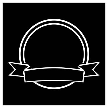 Basit arkaplan, vektör illüstrasyonu için çerçeve simgesi