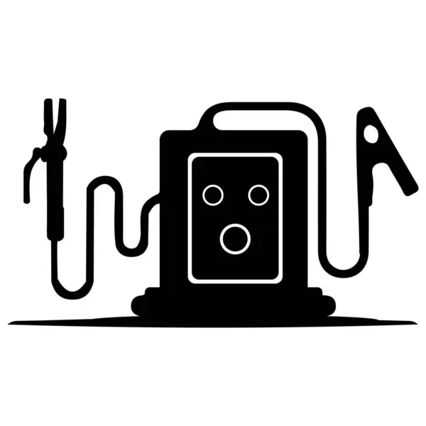 elektrik kaynak makinesi simge vektörleri illüstrasyonu