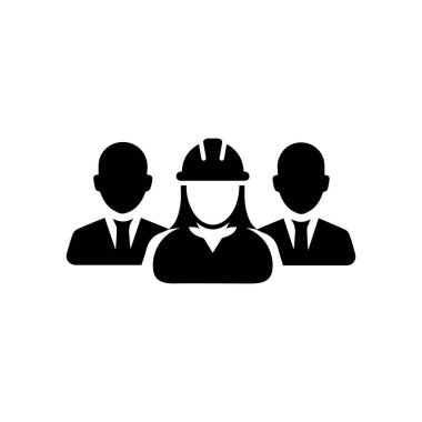 işçi simgesi, vektör illüstrasyonu, sembol tasarımı