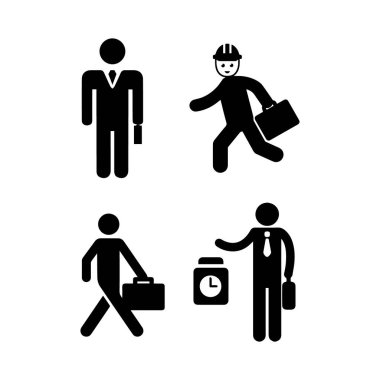 işçi simgesi, vektör illüstrasyonu, sembol tasarımı