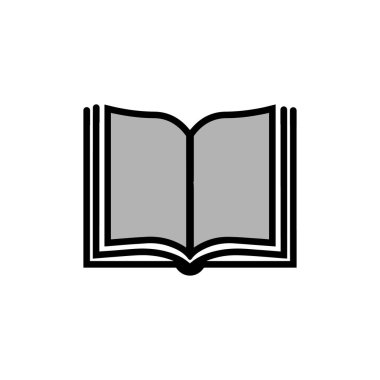 kitap simgesi, vektörler illüstrasyon, sembol tasarımı