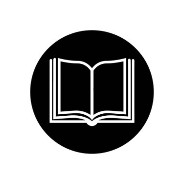 kitap simgesi, vektörler illüstrasyon, sembol tasarımı