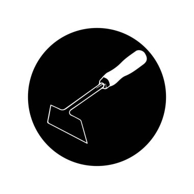 hoe simgesi, vektörler illüstrasyon sembolü tasarımı