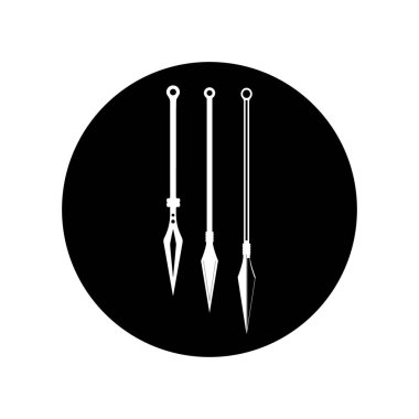 mızrak simgesi, vektörler illüstrasyon sembolü tasarımı