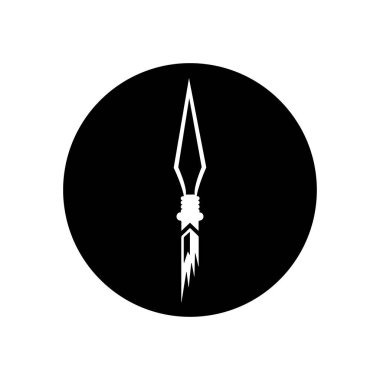 mızrak simgesi, vektörler illüstrasyon sembolü tasarımı