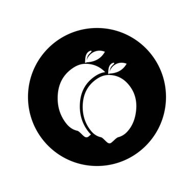 limon meyve ikonu vektörleri illüstrasyonu