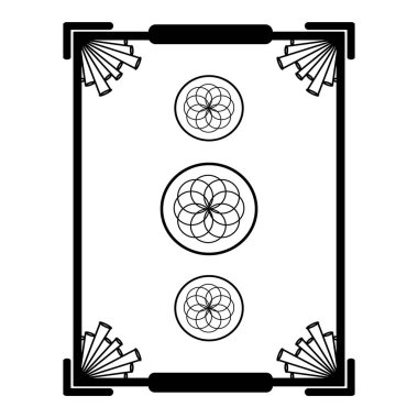 Klasik nüanslı çerçeve süsleme simgesi