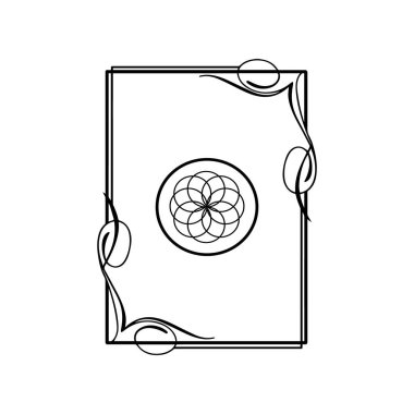 Klasik nüanslı çerçeve süsleme simgesi