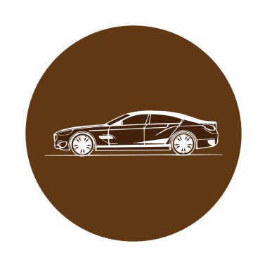 araba resmi simge vektörleri resimleme sembolü