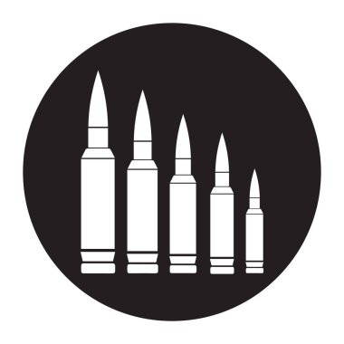 kurşun mühimmatı vektör çizim sembolü tasarımı