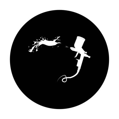 Element tasarımı için tasarım sprey tabancası. Vektör illüstrasyonu 