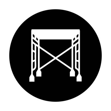 yapı iskeleti vektör illüstrasyon sembolü tasarımı