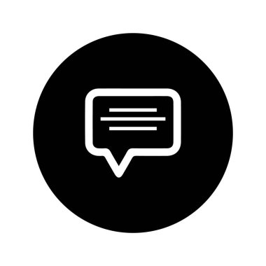 İleti simgesi vektörü ayarlandı. Sohbet illüstrasyon tabela koleksiyonu. Forum sembolü. İletişim logosu.