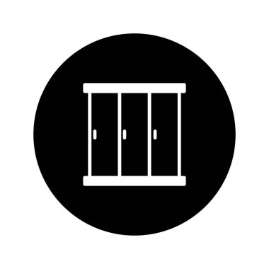 Gardırop simgesi, basit vektör tasarımı