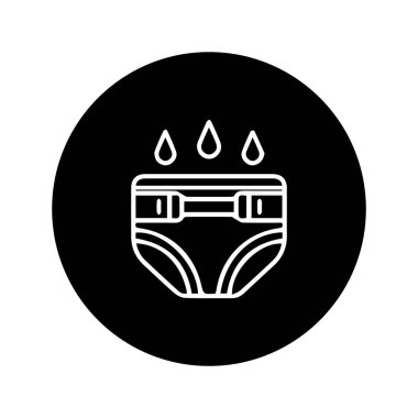 bebek bezi ikonu vektörleri illüstrasyon sembolü tasarımı