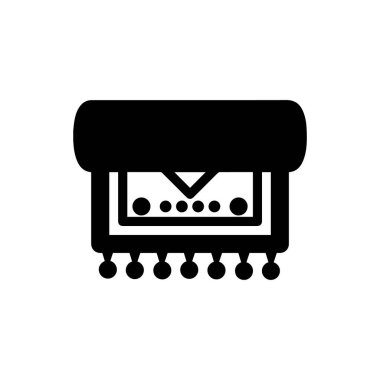 Basit halı ikonu vektörleri çizimi