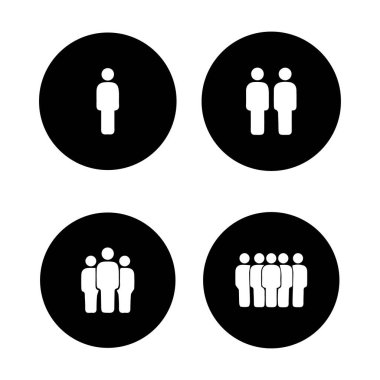 Bir grup insan toplanıyor, vektör çizimi