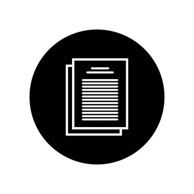 belge simgesi, arkaplan, siyah ve daire