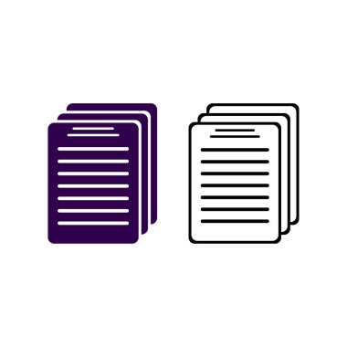 Şeffaf arkaplanda basit belge simgesi