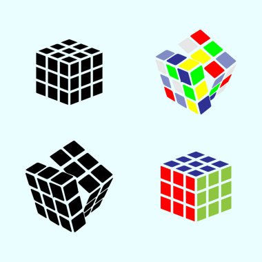 rubik icon symbol design