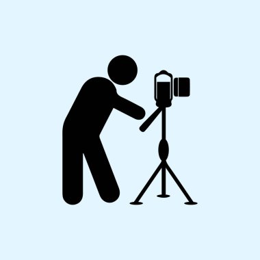 Basit fotoğrafçı simgesi