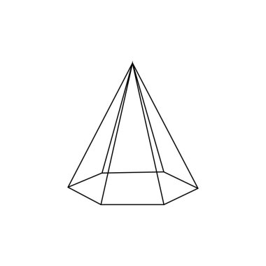3B basit piramit simgesi