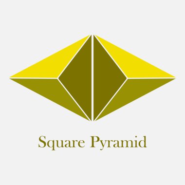 Kare Piramit 3B Basit tasarım