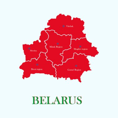 Belarus ülke haritası simgesi