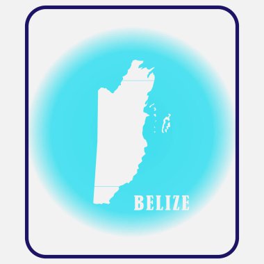 Ülke haritası simge vektörlerini Belize et