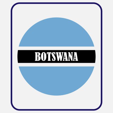 Botswana ülke bayrak vektörleri