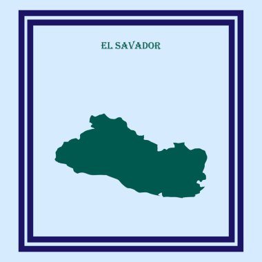 Tasarım için El Salvador haritaları.