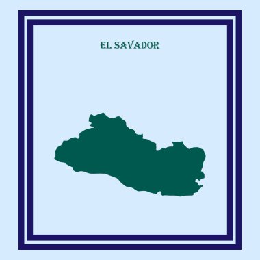Tasarım için El Salvador haritaları.