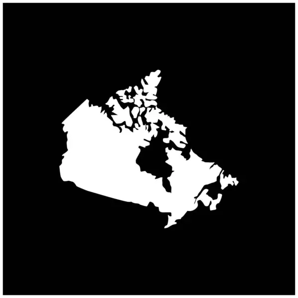 Kanada ülkesinin basit haritası basit tasarım