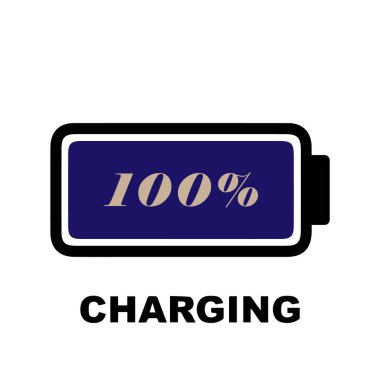 pil simgesi% 100 vektör çizimi