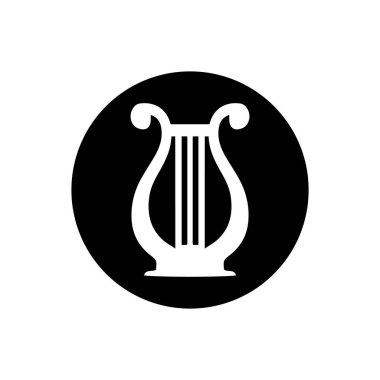 Kavanoz simgesi vektör illüstrasyonu siyah çember arkaplanı