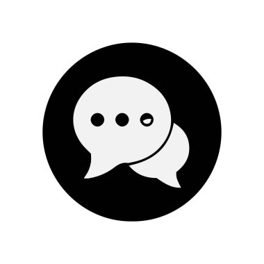 Sohbet simgesi vektörleri illüstrasyon sembolü tasarımı