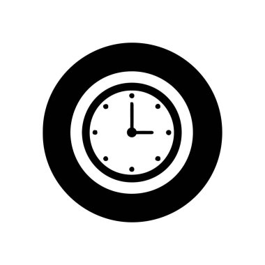 Saat simgesi vektörleri illüstrasyon sembolü tasarımı