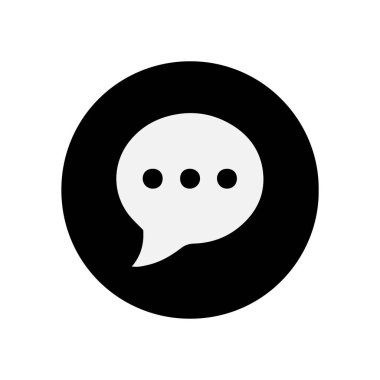 Sohbet simgesi vektörleri illüstrasyon sembolü tasarımı