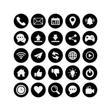 Basit simge uygulama seti simgesi